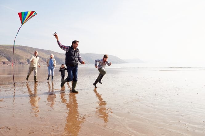 Family Fun On The Beach