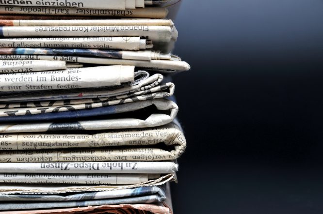 Stacks of Newspapers