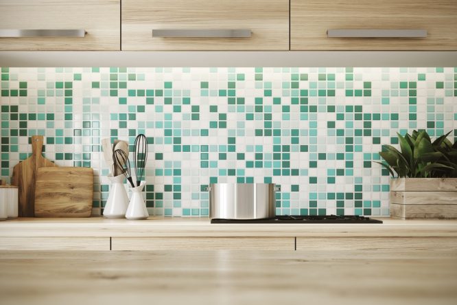 DIY kitchen backsplash