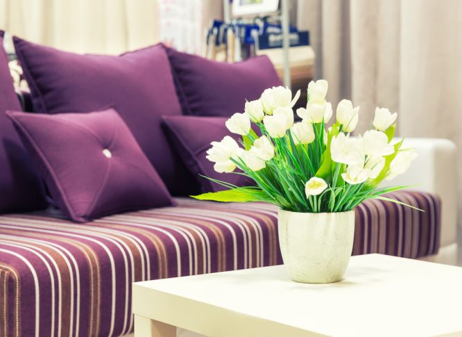 Couch makeover with reupholstering